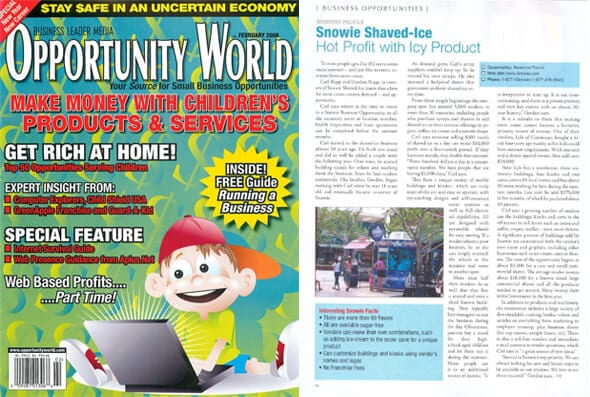 Opportunity World Magazine - Snowie Featured